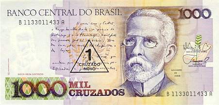 *1 Cruzado Nuovo Brazília 1989, P216 UNC - Kliknutím na obrázok zatvorte -