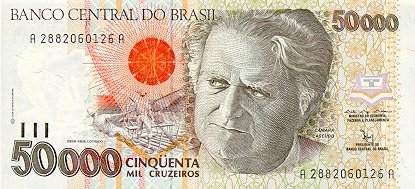 *50 000 Cruzeiros Brazília 1992, P234 UNC - Kliknutím na obrázok zatvorte -