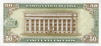 *50 Escudos Čile 1962-75, P140 UNC - Kliknutím na obrázok zatvorte -