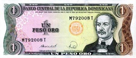 *1 Peso Oro Dominikánska Republika 1984-88, P126 UNC - Kliknutím na obrázok zatvorte -