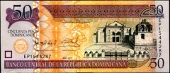*50 Pesos Oro Dominikánska Republika 2010-13 UNC - Kliknutím na obrázok zatvorte -