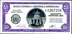 *50 Centov Dominikánska Republika 1961, P89 UNC - Kliknutím na obrázok zatvorte -