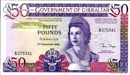 *50 Libier Gibraltar 1986 P24 UNC - Kliknutím na obrázok zatvorte -
