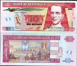 *10 Quetzales Guatemala 2012-15, P123 UNC - Kliknutím na obrázok zatvorte -