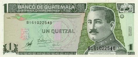*1 Quetzal Guatemala 1998, P99 UNC - Kliknutím na obrázok zatvorte -