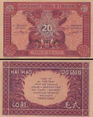 *20 Centov Francúzska Indočína 1942, P90 AU - Kliknutím na obrázok zatvorte -