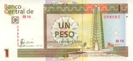 *1 Peso Convertible Kuba 2006-16, FX46 UNC - Kliknutím na obrázok zatvorte -