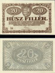 *20 Fillér Maďarsko 1920, P43 UNC - Kliknutím na obrázok zatvorte -