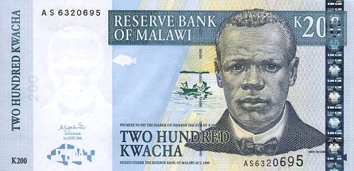 *200 Kwacha Malawi 2003, P47b UNC - Kliknutím na obrázok zatvorte -