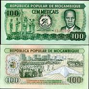 *100 Meticais Mozambik 1980, P126 UNC - Kliknutím na obrázok zatvorte -