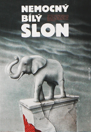 Filmový plagát Nemocný bílý slon - Kliknutím na obrázok zatvorte -