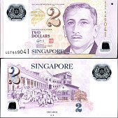 *2 Doláre Singapúr 2006-24, polymer P46 UNC - Kliknutím na obrázok zatvorte -
