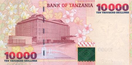 *10 000 Šilingov Tanzánia 2003, slon P39 UNC - Kliknutím na obrázok zatvorte -