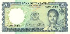 **20 Šilingov Tanzánia 1966, P3e UNC - Kliknutím na obrázok zatvorte -