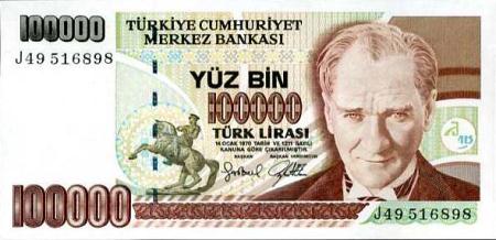 *100 000 Lír Turecko 1970 (1997), P206 UNC - Kliknutím na obrázok zatvorte -