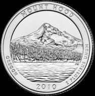 *25 Centov USA 2010P Mount Hood the Beautiful Quarter - Kliknutím na obrázok zatvorte -