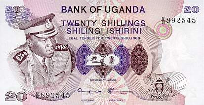*20 Shillings Uganda 1973, P7c UNC - Kliknutím na obrázok zatvorte -