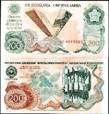 *200 Dinárov Juhoslávia 1990, P102 UNC - Kliknutím na obrázok zatvorte -