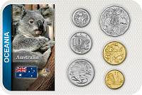 Sada 6 ks mincí Austrália 5 Cents - 2 Dollars 1999-2018 blister - Kliknutím na obrázok zatvorte -