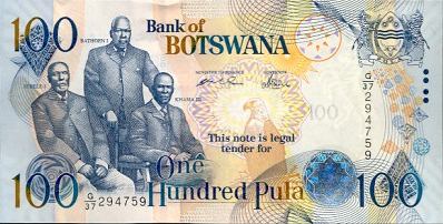 *100 Pula Botswana 2005 P29b UNC - Kliknutím na obrázok zatvorte -