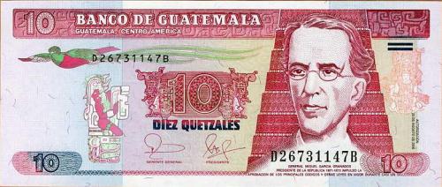 *10 Quetzales Guatemala 2006, P111a UNC - Kliknutím na obrázok zatvorte -