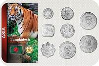 Sada 8 ks mincí Bangladéš 1 Poisha - 5 Taka 1974 - 2013 blister - Kliknutím na obrázok zatvorte -