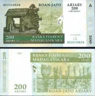 200 Ariary = 1000 Frankov Madagaskar 2007, P87b UNC - Kliknutím na obrázok zatvorte -