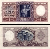 *1 Peso Argentína 1952-55, pamätné vydanie VF - Kliknutím na obrázok zatvorte -