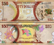 *50 dolárov Guyana 2016, P41 UNC - Kliknutím na obrázok zatvorte -