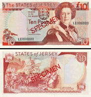 *10 Libier Jersey 1993, specimen, P22s UNC - Kliknutím na obrázok zatvorte -