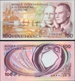 *100 frankov Luxemburgsko 1981, P14A UNC - Kliknutím na obrázok zatvorte -