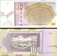 *100 denárov Macedónsko 2000 P20 UNC 2000 rokov kresťanstva - Kliknutím na obrázok zatvorte -