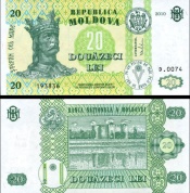 *20 Lei Moldavsko 2010, P13i UNC - Kliknutím na obrázok zatvorte -