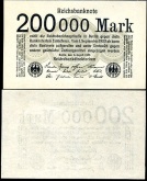 *200 000 nemeckých mariek Nemecko 1923, UNC - Kliknutím na obrázok zatvorte -