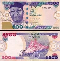 *500 Naira Nigéria 2001-2022, P30 UNC - Kliknutím na obrázok zatvorte -