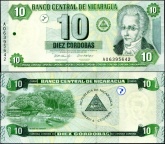 *10 Córdobas Nikaragua 2002, P191 UNC - Kliknutím na obrázok zatvorte -