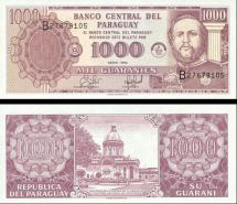 *1000 Guaranies Paraguaj 1998, P214a UNC - Kliknutím na obrázok zatvorte -