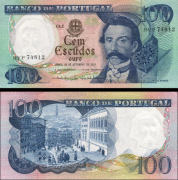 **100 Escudos Portugalsko 1978, P169b XF - Kliknutím na obrázok zatvorte -