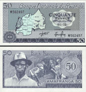 *50 Frankov Rwanda 1976, P7c UNC - Kliknutím na obrázok zatvorte -