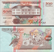 *500 Guldenov Surinam 1991, P140 UNC - Kliknutím na obrázok zatvorte -