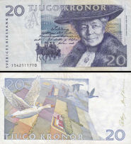 *20 Korún Švédsko 1991, P61a UNC - Kliknutím na obrázok zatvorte -