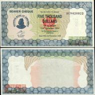 *5000 Dolárov Zimbabwe 2003, P21d UNC - Kliknutím na obrázok zatvorte -