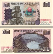 *100 Dolárov Zimbabwe 1995, P9 UNC - Kliknutím na obrázok zatvorte -