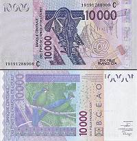 *10 000 Frankov Burkina Faso 2003-24, P318C UNC - Kliknutím na obrázok zatvorte -