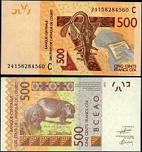 *500 Frankov Burkina Faso, Západoafrické štáty 2024 P319Cm UNC - Kliknutím na obrázok zatvorte -