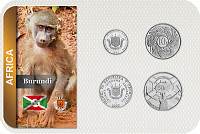 Sada 4 ks mincí Burundi 1-50 Francs 1976-2013 v blistri - Kliknutím na obrázok zatvorte -