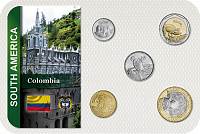 Sada 5 ks mincí Kolumbia 50-1000 Pesos 2012-13 blister - Kliknutím na obrázok zatvorte -