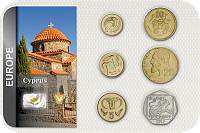 Sada 6 ks mincí Cyprus 1 - 50 Cents 2004 blister - Kliknutím na obrázok zatvorte -