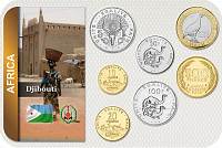 Sada 7 ks mincí Džibuti 5 - 500 Francs 1977 - 2016 blister - Kliknutím na obrázok zatvorte -