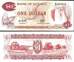 *1 Dolár Guyana 1989-92, P21 UNC - Kliknutím na obrázok zatvorte -